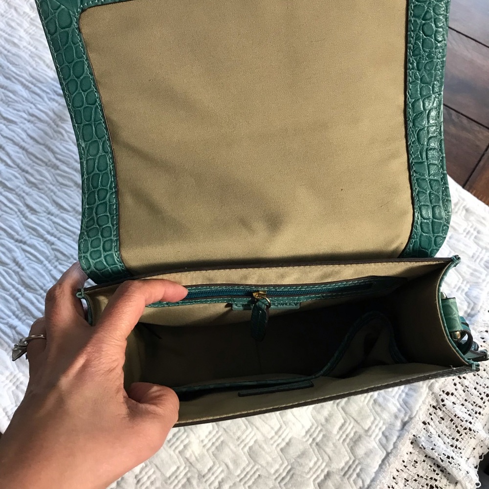 Teal Leather Cynthia Rowley Shoulder Bag NWOT - Picture 7 of 8